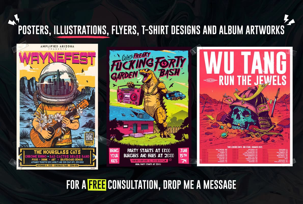 Music poster artwork preview